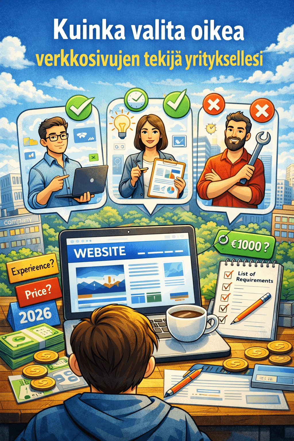 Kuinka valita oikea verkkosivujen tekijä yrityksellesi