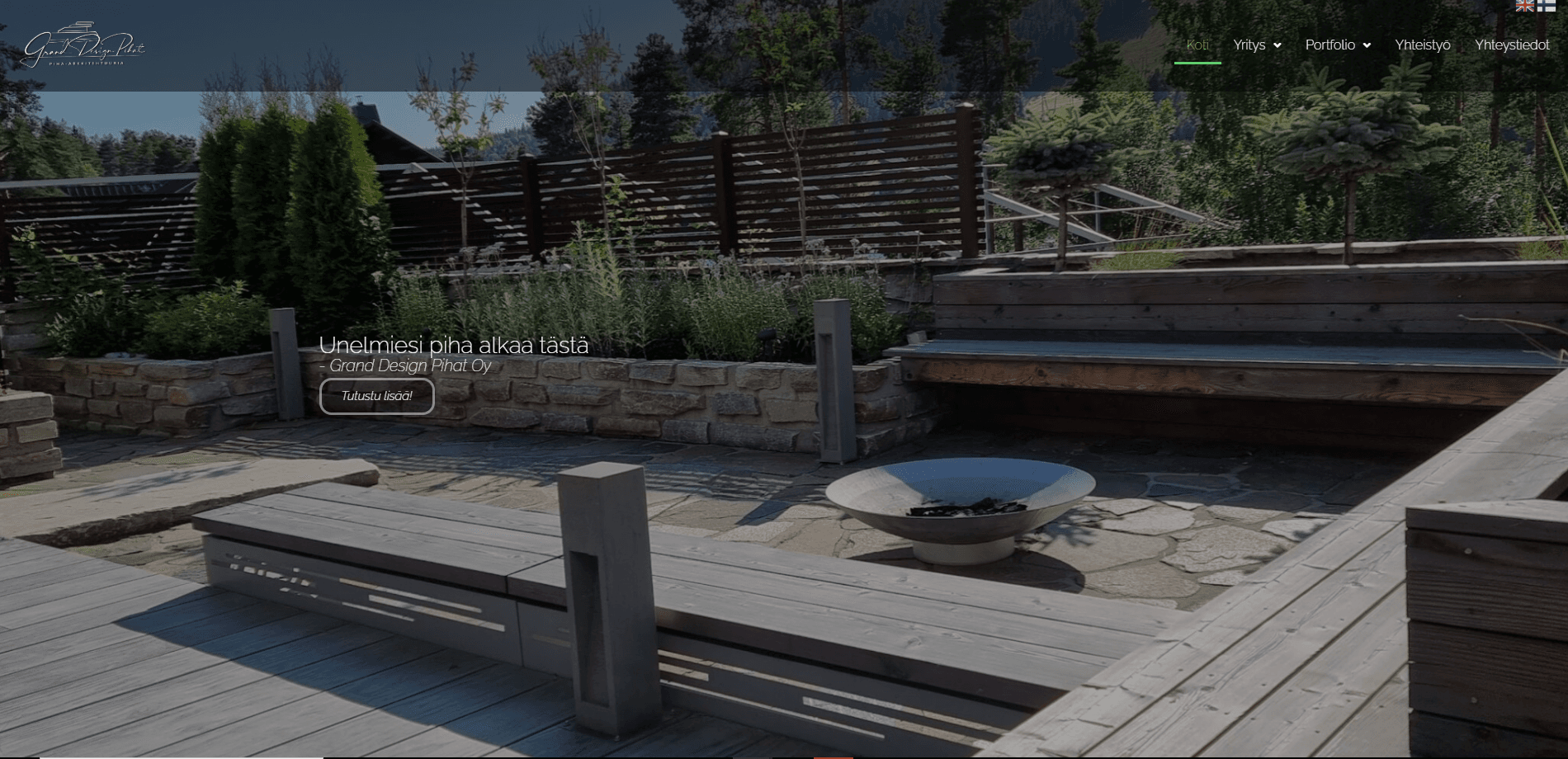 Grand Design Pihat verkkosivut