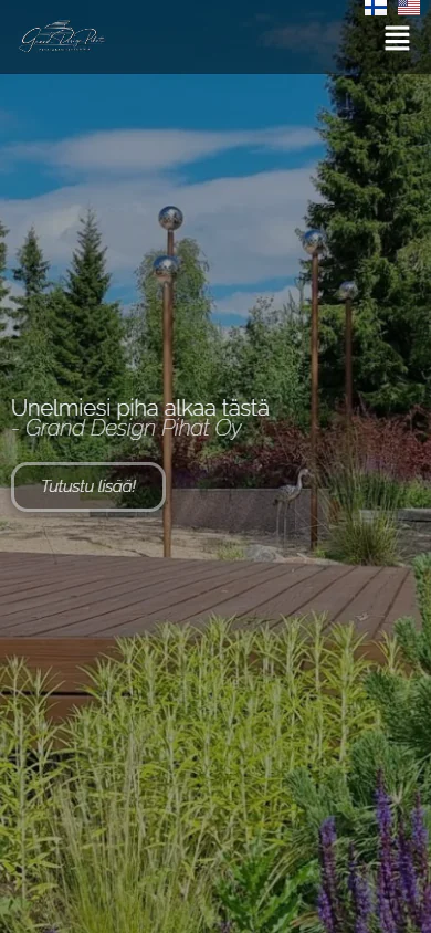 Etusivu suomeksi puhelimella